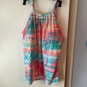 Beautiful Tropical Tankini top, size 22